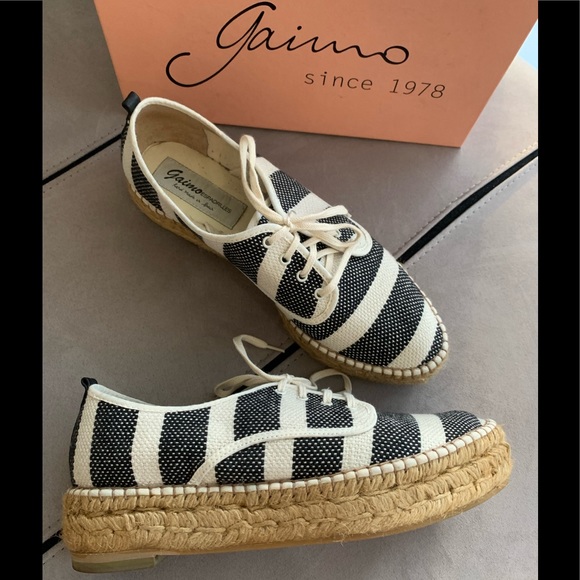 Gaimo Laced Linen Espadrilles size 41 - Picture 3 of 13